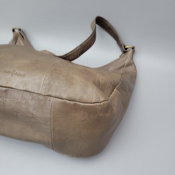 Day & Mood Anthropologie Brown Soft Leather Shoulder Bag Hobo Bag EUC - Picture 7 of 14